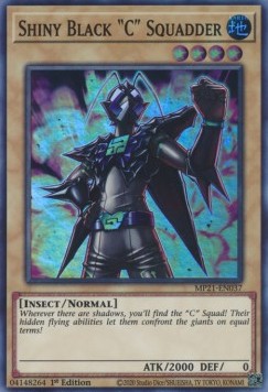 Shiny Black "C" Squadder⁣ - 2021 Tin of Ancient Battles⁣ (Super Rare)⁣ [037]