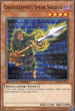 Gravekeeper's Spear Soldier - Speed Duel: Demo Deck 2020 (Common) [DEM6-012]
