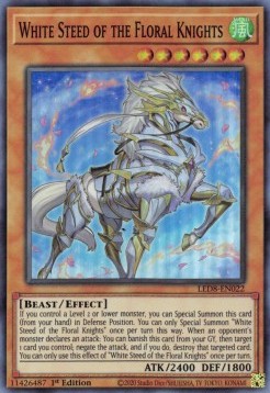 White Steed of the Floral Knights⁣ - Legendary Duelists: Synchro Storm⁣ (Super Rare)⁣ [022]