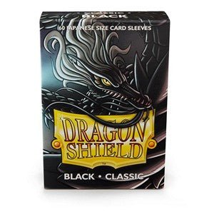 60 Small Dragon Shield Sleeves - Classic Black - El Duelista