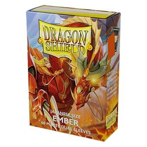 60 Small Dragon Shield Sleeves - Matte Dual Ember - El Duelista