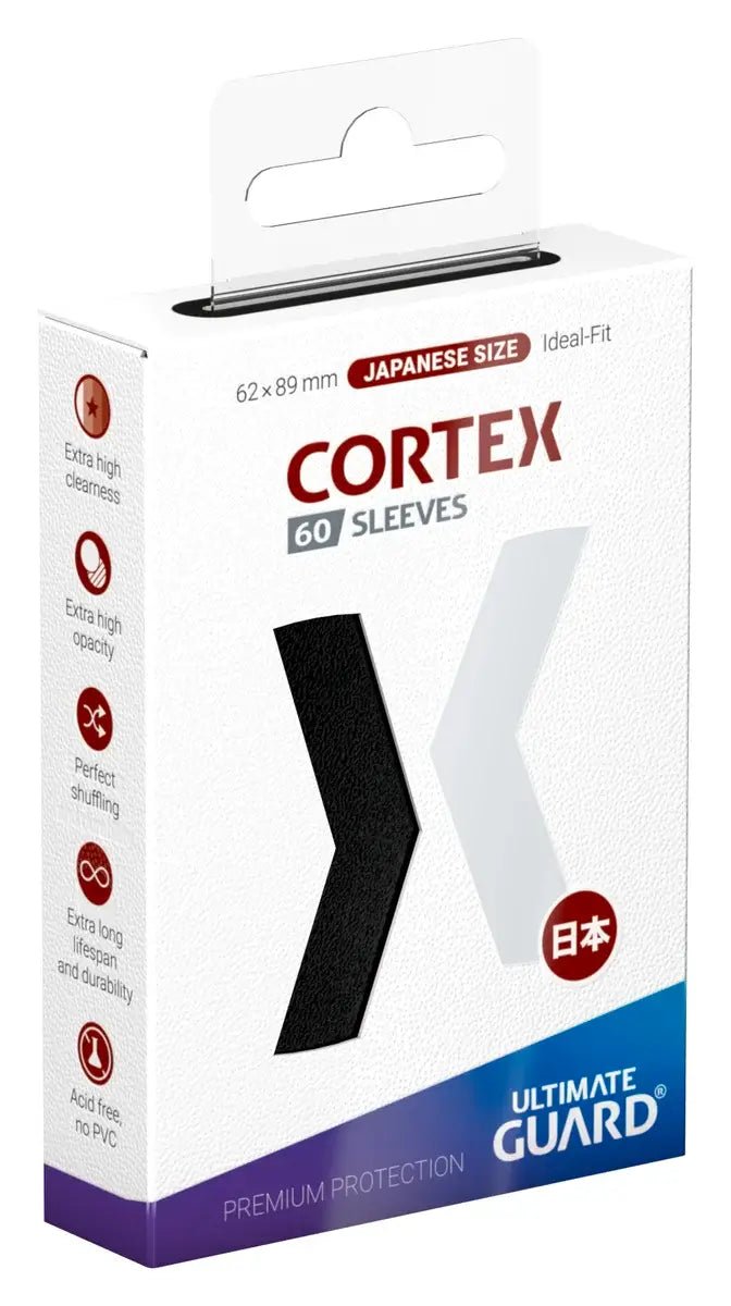 60 Small Ultimate Guard Cortex Sleeves (Black) - El Duelista