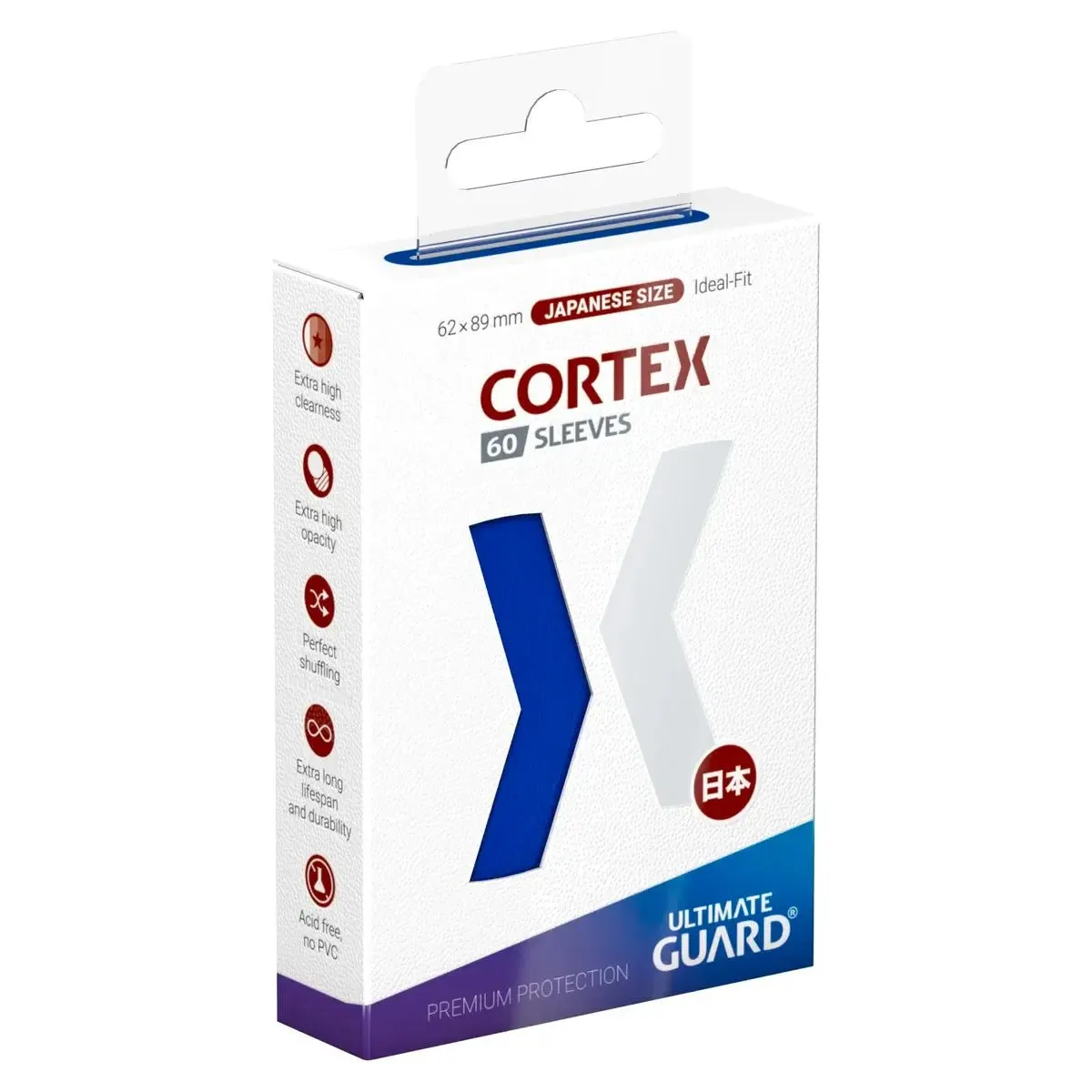 60 Small Ultimate Guard Cortex Sleeves (Blue) - El Duelista