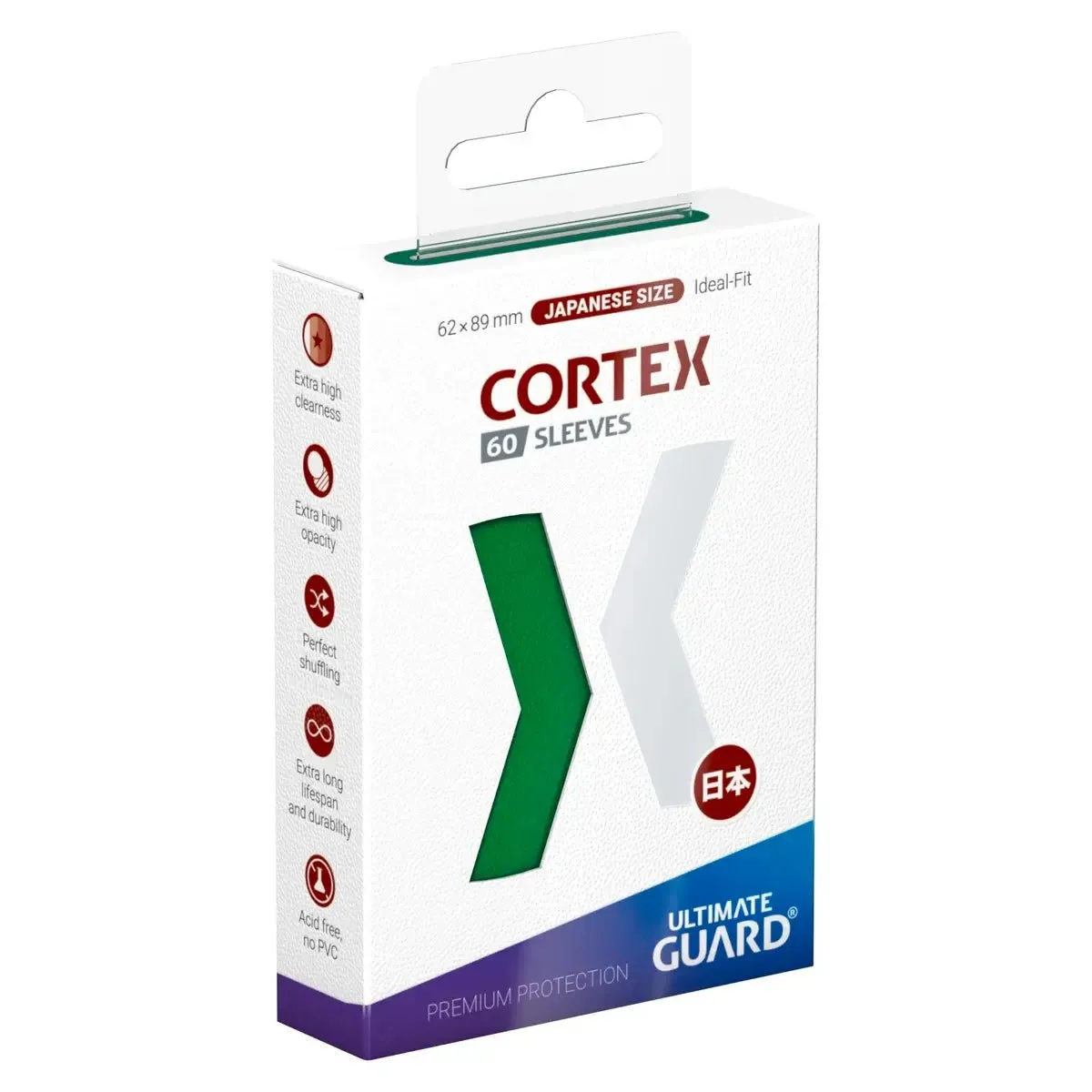 60 Small Ultimate Guard Cortex Sleeves (Green) - El Duelista