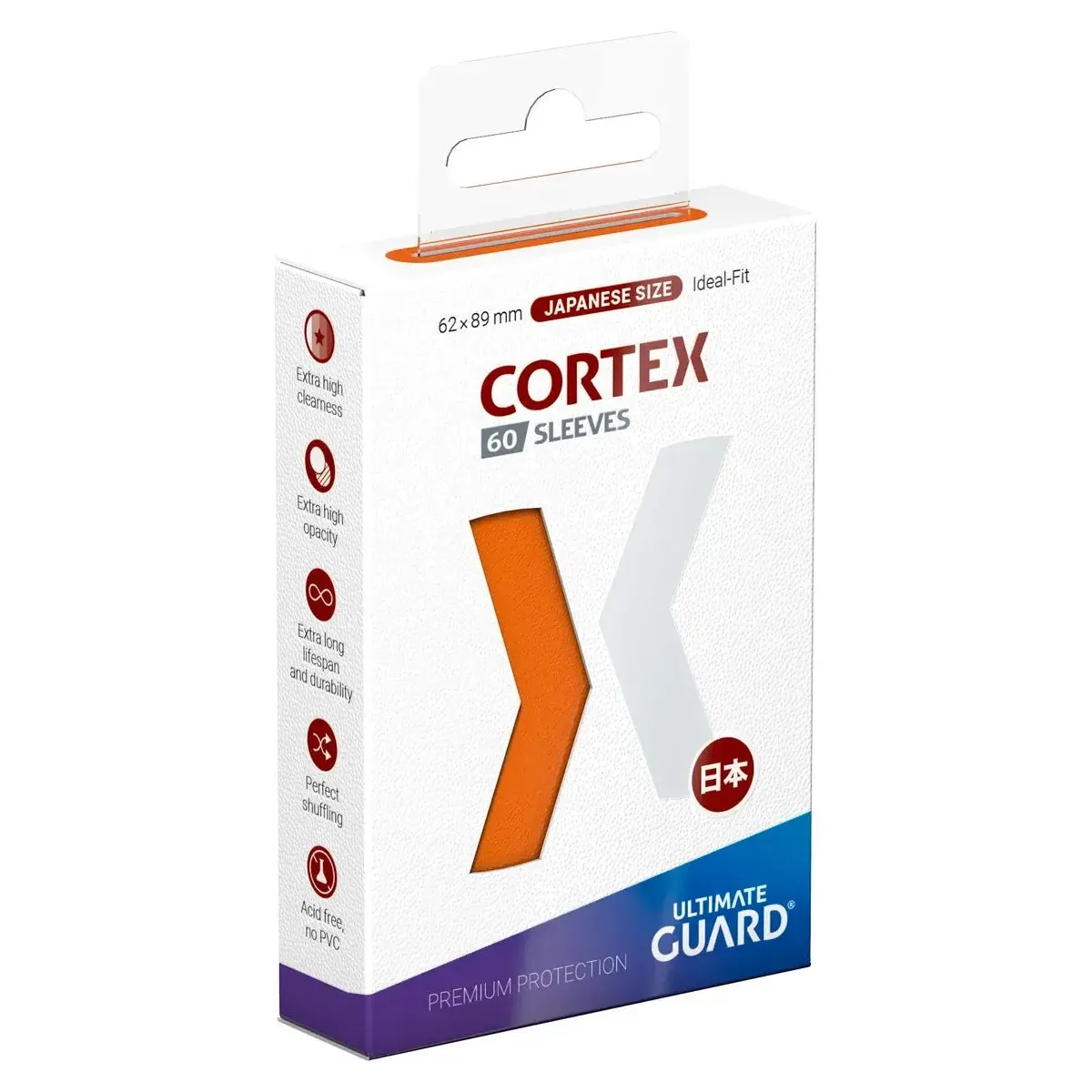 60 Small Ultimate Guard Cortex Sleeves (Orange) - El Duelista