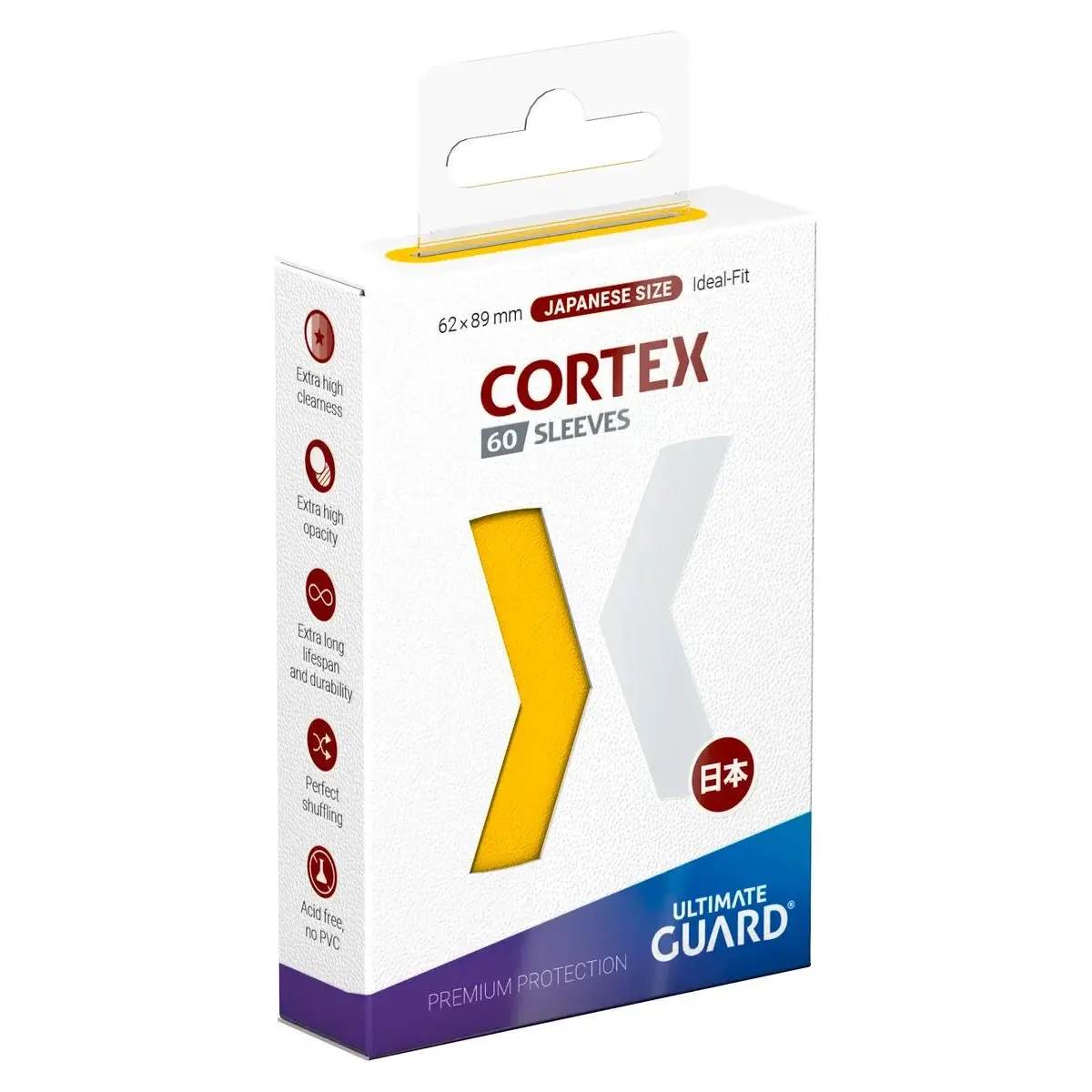 60 Small Ultimate Guard Cortex Sleeves (Yellow) - El Duelista