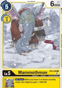 Mammothmon (BT6-039)⁣ - Double Diamond⁣ (Common)⁣ [BT6-039]