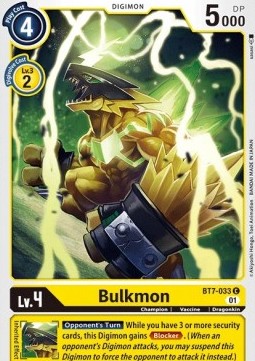 Bulkmon (BT7-033)⁣ - Next Adventure⁣ (Common)⁣ [BT7-033]
