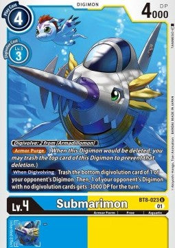 Submarimon (BT8-023)⁣ - New Awakening⁣ (Uncommon)⁣ [023]