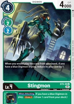 Stingmon (ST9-09)⁣ - Starter Deck: Ultimate Ancient Dragon⁣ (Uncommon)⁣ [09]