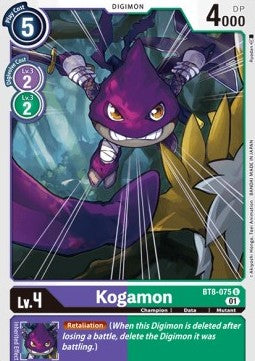Kogamon (BT8-075)⁣ - New Awakening⁣ (Uncommon)⁣ [075]