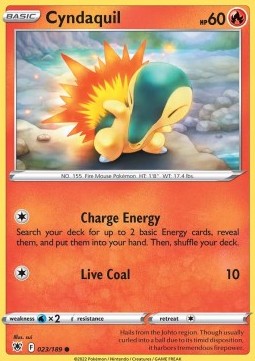Cyndaquil⁣ - Astral Radiance⁣ (Common)⁣ [023]