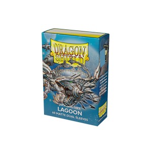 60 Small Dragon Shield Sleeves - Dual Matte Lagoon