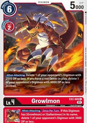 Growlmon (EX2-009)⁣ - Digital Hazard⁣ (Common)⁣ [009]