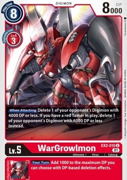 WarGrowlmon (EX2-010)⁣ - Digital Hazard⁣ (Uncommon)⁣ [010]