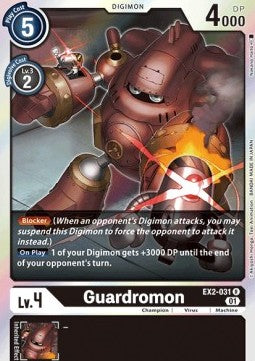 Guardromon (EX2-031) (V.1)⁣ - Digital Hazard⁣ (Rare)⁣ [031]