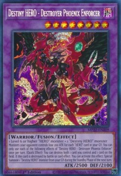 Destiny HERO - Destroyer Phoenix Enforcer - 2022 Tin of the Pharaoh's Gods (Secret Rare) [MP22-209]