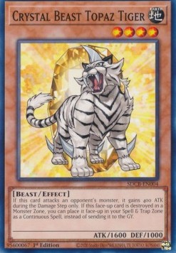 Crystal Beast Topaz Tiger⁣ - Structure Deck: Legend of the Crystal Beasts⁣ (Common)⁣ [004]