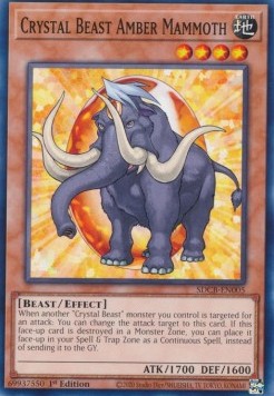 Crystal Beast Amber Mammoth⁣ - Structure Deck: Legend of the Crystal Beasts⁣ (Common)⁣ [005]