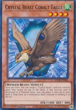 Crystal Beast Cobalt Eagle⁣ - Structure Deck: Legend of the Crystal Beasts⁣ (Common)⁣ [006]