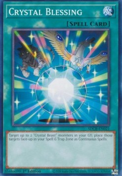 Crystal Blessing⁣ - Structure Deck: Legend of the Crystal Beasts⁣ (Common)⁣ [021]