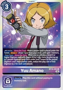 Yuu Amano (BT10-093)⁣ - Xros Encounter⁣ (Rare)⁣ [093]