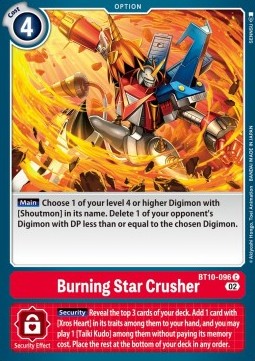 Burning Star Crusher (BT10-096)⁣ - Xros Encounter⁣ (Common)⁣ [096]