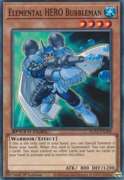 Elemental HERO Bubbleman (V.1 - Common) - Speed Duel GX: Midterm Paradox (Common) [SGX2-A08]