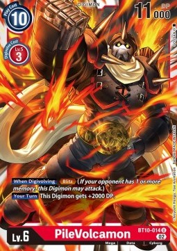 PileVolcamon (BT10-014)⁣ - Xros Encounter⁣ (Uncommon)⁣ [014]