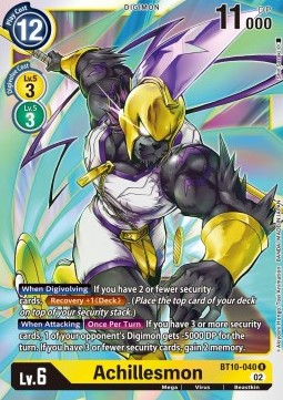 Achillesmon (BT10-040)⁣ - Xros Encounter⁣ (Rare)⁣ [040]