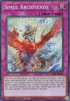 Simul Archfiends⁣ - Darkwing Blast⁣ (Super Rare)⁣ [078]