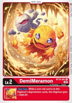 Demimeramon (BT10-001)⁣ - Xros Encounter⁣ (Uncommon)⁣ [001]