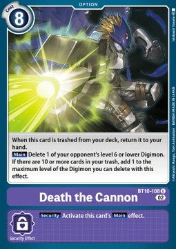 Death the Cannon (BT10-108)⁣ - Xros Encounter⁣ (Uncommon)⁣ [108]