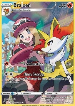 Braixen⁣ - Silver Tempest⁣ (Holo Rare)⁣ [TG01]