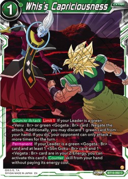Whis's Capriciousness⁣ - Fighter's Ambition⁣ (Common)⁣ [092]