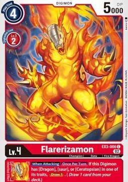 Flarerizamon (EX3-006)⁣ - Draconic Roar⁣ (Common)⁣ [006]