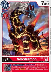 Volcdramon (EX3-009)⁣ - Draconic Roar⁣ (Common)⁣ [009]