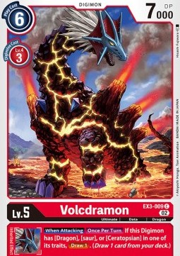 Volcdramon (EX3-009)⁣ - Draconic Roar⁣ (Common)⁣ [009]