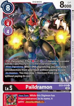 Paildramon (EX3-010) (V.1)⁣ - Draconic Roar⁣ (Uncommon)⁣ [010]