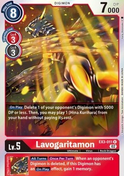 Lavogaritamon (EX3-011)⁣ - Draconic Roar⁣ (Rare)⁣ [011]