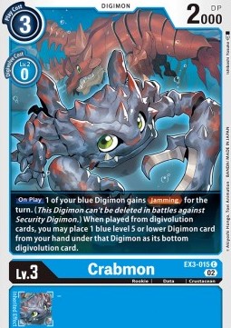 Crabmon (EX3-015)⁣ - Draconic Roar⁣ (Common)⁣ [015]