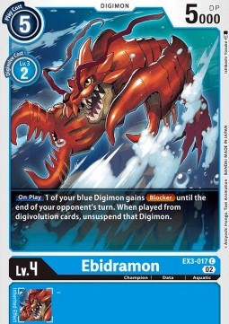 Ebidramon (EX3-017)⁣ - Draconic Roar⁣ (Common)⁣ [017]
