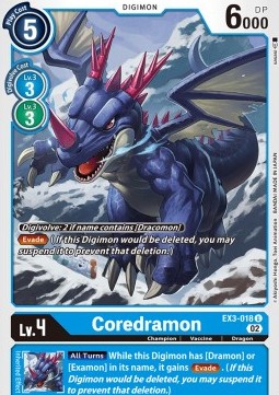 Coredramon (EX3-018)⁣ - Draconic Roar⁣ (Uncommon)⁣ [018]