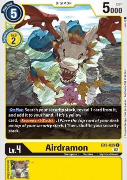 Airdramon (EX3-029)⁣ - Draconic Roar⁣ (Common)⁣ [029]