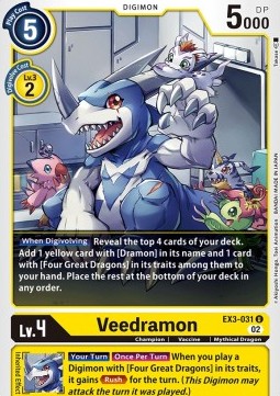 Veedramon (EX3-031) (V.1)⁣ - Draconic Roar⁣ (Uncommon)⁣ [031]
