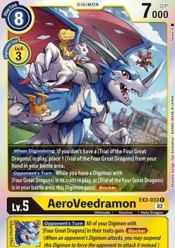 AeroVeedramon (EX3-033)⁣ - Draconic Roar⁣ (Rare)⁣ [033]