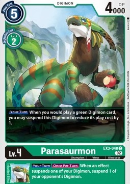 Parasaurmon (EX3-040)⁣ - Draconic Roar⁣ (Common)⁣ [040]
