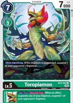 Toropiamon (EX3-042)⁣ - Draconic Roar⁣ (Common)⁣ [042]