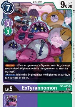 ExTyrannomon (EX3-060)⁣ - Draconic Roar⁣ (Common)⁣ [060]