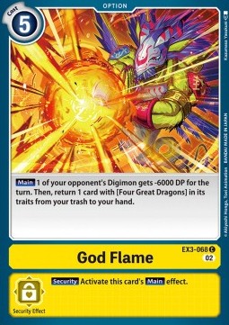 God Flame (EX3-068)⁣ - Draconic Roar⁣ (Common)⁣ [068]